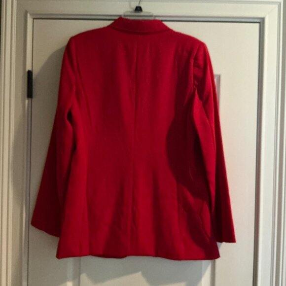 Red Blazer (Womens) Size Large Max Studio - Picture 2 of 3